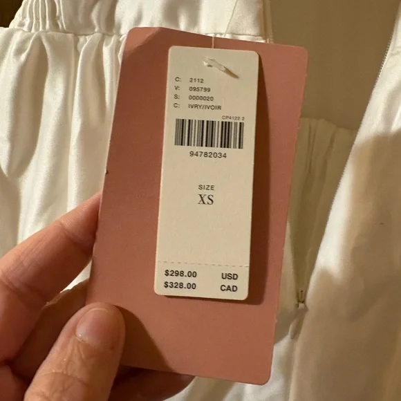 NWT BHLDN Anthropologie High Neck Satin Duchess A-Line Midi Dress - Picture 5 of 15